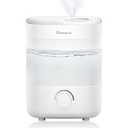 SimerSure Top Fill Humidifier, 2L Water Tank for Bedroom, 28H Long Lasting New White Air Humidifier for Large Room, Ultra Quiet 25dB Cool Mist for Baby, Plants, Office, Easy to Clean & Fill