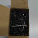 WenSilon(100 PCS) 1/4" x1-1/4 Black Concrete Screw Anchor Black Flat Head for Anchoring to Masonry, Block or Brick Stucco