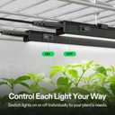 VIVOSUN T5 Grow Lights for Indoor Plants, 5000K Full Spectrum 28W (4 x 7W), 1FT LED Plant Light Strip with Timer & Dimming Controller for Seed Starting, Greenhouse, SGS Compatible, Linkable, 4-Pack