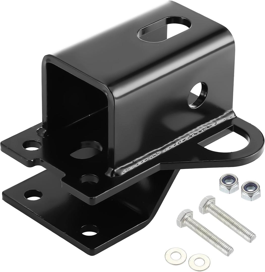 Utv 2 Inch Rear Receiver Hook Receiver Hitch ATV Hitch Receivers Heavy Duty Steel, Compatible with Honda Rancher Foreman Rubicon Trx500 520 700 Rincon 650 680 2003-2026, Black