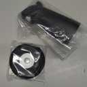 Universal Bathroom Tub Spout with Metal Tub Spout Cover Ring, 5 1/4 Inches Reach Wall Front Mount Faucet with Shower Diverter 1/2" IPS Inside Thread(Matte Black)