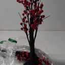 Realspring 2 Pcs Chinese New Year Lighted Tree 24 LED Lighted Mini Birch Tree Chinese New Year Tabletop Table Decoration Red Festival Money Decor, Operated by Battery