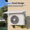 Air Conditioner Cover for Outside - 41In x 25In AC Unit Awning Composed of Robust Metal Frame for AC Condenser/Compressor All-Weather Protection, Mini Split Covers for Outside Add Dependable Shelter