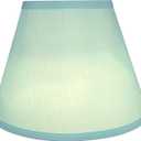 Aspen Creative 58906, Empire Uno Lamp Shade in Apuamarine, 5" Top x 9" Bottom x 7" Slant Height, Slip UNO 33mm