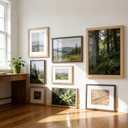 TONES FRAME DESIGN 16 x 20 Picture Frame Matted to 11x14 Natural Solid Wood Veneer Finish with Shatterproof Plexiglass, 16x20 Frame Wooden 20x16 Picture Frames for Wall Gallery Home Decor