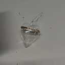 6 Pcs Hinged Glass Clear Heart Ornament Valentine's Day Fillable Ornament That Open Orb 3.6 Inch Romantic Clear Glass Box Hanging with Opening for Valentine's Wedding DIY Holiday Decorations