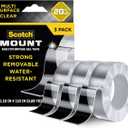 Scotch-Mount Multipurpose Gel Tape, 30 mm x 3 m (1.18 in x 118 in), 3 Pack