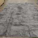 14X10 Ultra Soft Rug for Living Room, 14X10 Fluffy Shag Area Rug for Bedroom, Modern Shaggy Carpets Fuzzy Rug for Teens Dorm Nursery Home Decor Aesthetic, Upgrade Anti-Skid Durable, Grey
