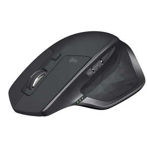 Logitech MX Master 2S Bluetooth Edition Wireless Mouse – Use on Any Surface, Hyper-Fast Scrolling, Ergonomic, Rechargeable, Control Up to 3 Apple Mac and Windows Computers - Graphit