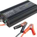 Battery Charger 14.6V 50A Lifepo4 Battery Charger Smart Maintainer Adjustable Current Portable Power Adapter for 14.6V LiFePO4 Lithium Iron Rechargeable Battery (50A)