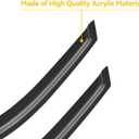 Window Rain Guards Visors for 2004-2008 Ford F150 Standard Cab/Supercab, Out-Channel Window Vent Wind Shades Shield Deflectors for 04-08 F-150 (Not for 2004 F150 Heritage)