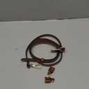 Leather Adjustable Strap Kit Compatible with Longchamp Mini Bags, Replacement Crossbody Shoulder Bag Straps with Metal Buckles, 39-47" Adjustable Purse Strap for Women (Brown)