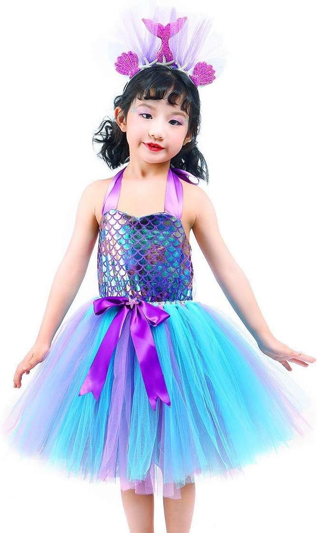 Tutu Dreams Mermaid Dress for Little Girls Small