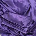 Love's cabin Satin Queen Sheets Set - 4 Piece Purple Silky Bed Sheets Set with Deep Pocket, Luxury Silk Feel Satin Queen Size Sheet Set (1 Flat Sheet,1 Fitted Sheet,2 Pillow Cases)