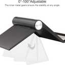 Mobile Phone Holder, Phone Stand Desk Desktop Mobile Holder Adjustable Foldable Portable Video Call Mount (1PH -Black)