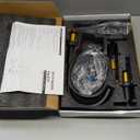 Matte Black Bathroom Faucet 3 Hole, 8 Inch Widespread with Pop-up Drain, 2 Handle Bathroom Sink Faucet, Modern Vanity Faucet for Bathroom Sink with 360 Swivel Spout