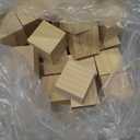 Cheardia 30 Pack 2 Inch Wooden Blocks for Crafts, Unfinished Wood Cubes Square Blank Block for Crafts Making, DIY Decor