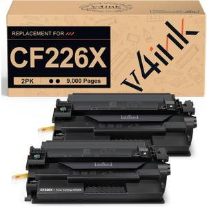 v4ink 2-Pack Compatible 26X Toner Cartridge Replacement for HP 26X CF226X Toner Cartridge High Yield Black Ink for HP Pro M402n M402dn M402dne M402dw MFP M426fdw M426fdn M426dw M402 M426 New Version