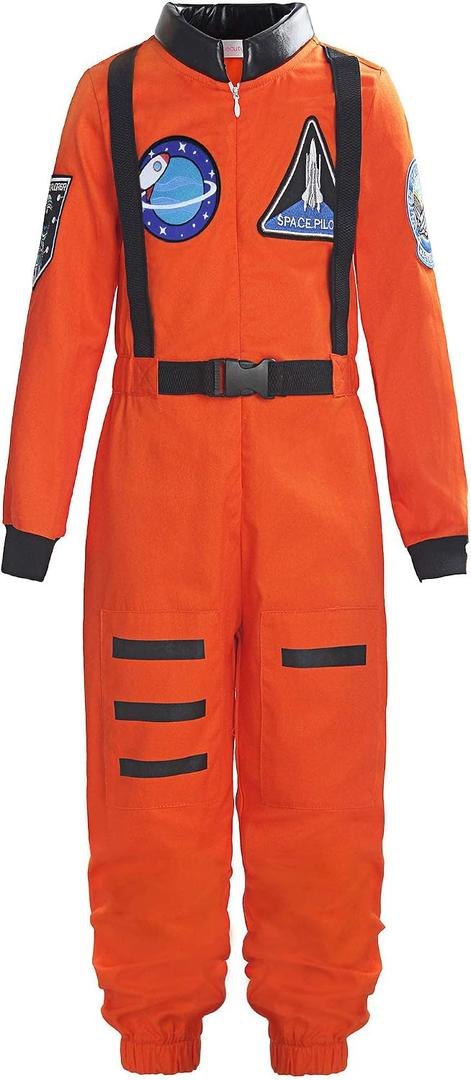 ReliBeauty Boys Girls Kids Children Astronaut Role Play Costume
