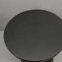 Leinuosen Modern Hourglass Black Drum Side Table, 16.73" H x 11.81" W
Plastic Drum End Table, Round Outdoor Stool Side Table for Coffee Patio, Indoor, Home