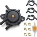 Fuel Pump with Filter and Oil Hose Compatible with Kohler 17HP-25HP Briggs and Stratton John Deere Kawasaki Yamaha Golf Cart Lawn Mower Cub Cadet mikuni Fuel Pump 808492 808656