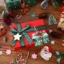 2 x Yookeer 36 Pcs Christmas Wood Ornaments Christmas Tree Santa Claus Candy Cane Gingerbread Man Bow Hanging Ornaments Vintage Farmhouse Xmas Decoration Tags with Rope Decor