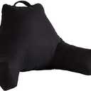 Greendale Home Fashions Jumbo Bed Rest Pillow, X-Large, Black