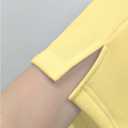 SOLY HUX Women's Sweat Shorts Summer Drawstring Elastic Waist Workout Running Shorts Lounge Short Pants (Yellow, M)