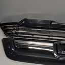 Front Bumper Grille Assembly Chrome Grill With Trim Glossy Black For 2016 2017 2018 2019 Honda Civic