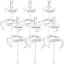 Straw Sippy Cup Conversion Kit for Philips Avent Natural Baby Bottles, Soft top and Weighted Transition Cup Kit with Handles, Pack of 6
