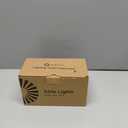 Novelty Lights 11 Feet 50 Bulb Incandescent Mini Light String, Blue with 2.5-Inch Spacing on White Wire, UL Listed Commercial Grade Indoor/Outdoor Mini Lights, Connectable End-to-End