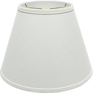 Aspen Creative 32682 Transitional Empire Shape Spider Construction Lamp Shade, White, 7" Top x 13" Bottom x 9-1/2" Slant Height, 13" Wide