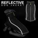 cyeollo Fleece Dog Jacket Reflective Dog Sweater Zipper up Small Doggie Coats with D Ring Jackets Indoor and Outdoor Warm Pet Clothes