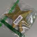 8 Inches Christmas Tree Top Crown Glitter Star Decoration (Golden)