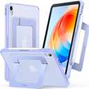 TORRAS Ostand K1 Guardian for iPad Air 11 inch Case M4/M3/M2 (2026/2025/2024), Ultra Stable Stand, Multiple Adjustable Viewing Angles, Slim Protective Kickstand Cover with Pencil Holder, Purple