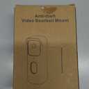 Anti-Theft Blink Doorbell Mount, Drill-Free Door Mount for Blink Video Doorbell (2nd Gen), Doorbell Bracket Holder with Rain Cover Not Block Doorbell Sensor Easy to Install for Business, Dorm, Rentals (Black)