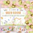 Silly Goose Baby Shower Decorations A New Silly Goose Is About To Be On The Loose Backdrop Banner Balloon Garland Kit Cute Goose Floral Gender Reveal Decor Geese Fun Farm Animal Flower Party Supplies