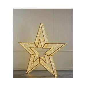 80cm Gold Light Up Star