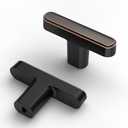 Asidrama 10 Pack Oil Rubbed Bronze Kitchen Cabinet Knobs Dresser Drawer Cabinet Hardware Zinc Knobs for Dresser Drawers