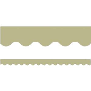 Teacher Created Resources Olive Green Scalloped Border Trim (TCR7216)