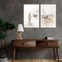 2Pcs Framed Jesus Wall Art Christian Bible Canvas Wall Decor God Poster Minimalist Boho Home Pictures Posters Prints Religious Paintings Room Bedroom Church Decorations Ready to Hang 16x24Inch