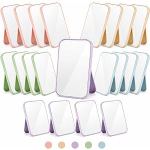 OMISTAR 20 PCS Spa Party Mirrors with Stand, Bulk Vanity Table Mirrors