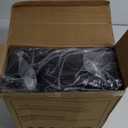 TOPSKY Stadium Seat with Back Support, Comfortable Padded Cushion, Folding Bleacher Seat with Metal Hook, Shoulder Strap, Carry Handle, Cup Holder (Black, 1 Pack)