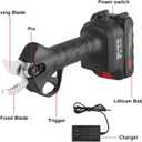 Electric Pruning Shears, 30mm(1.2 inch) Cutting Diameter, Battery Powered Professional Cordless Brushless Pruning for Tree Branch, SK5 Blades2 Pack Lithium-ion Battery