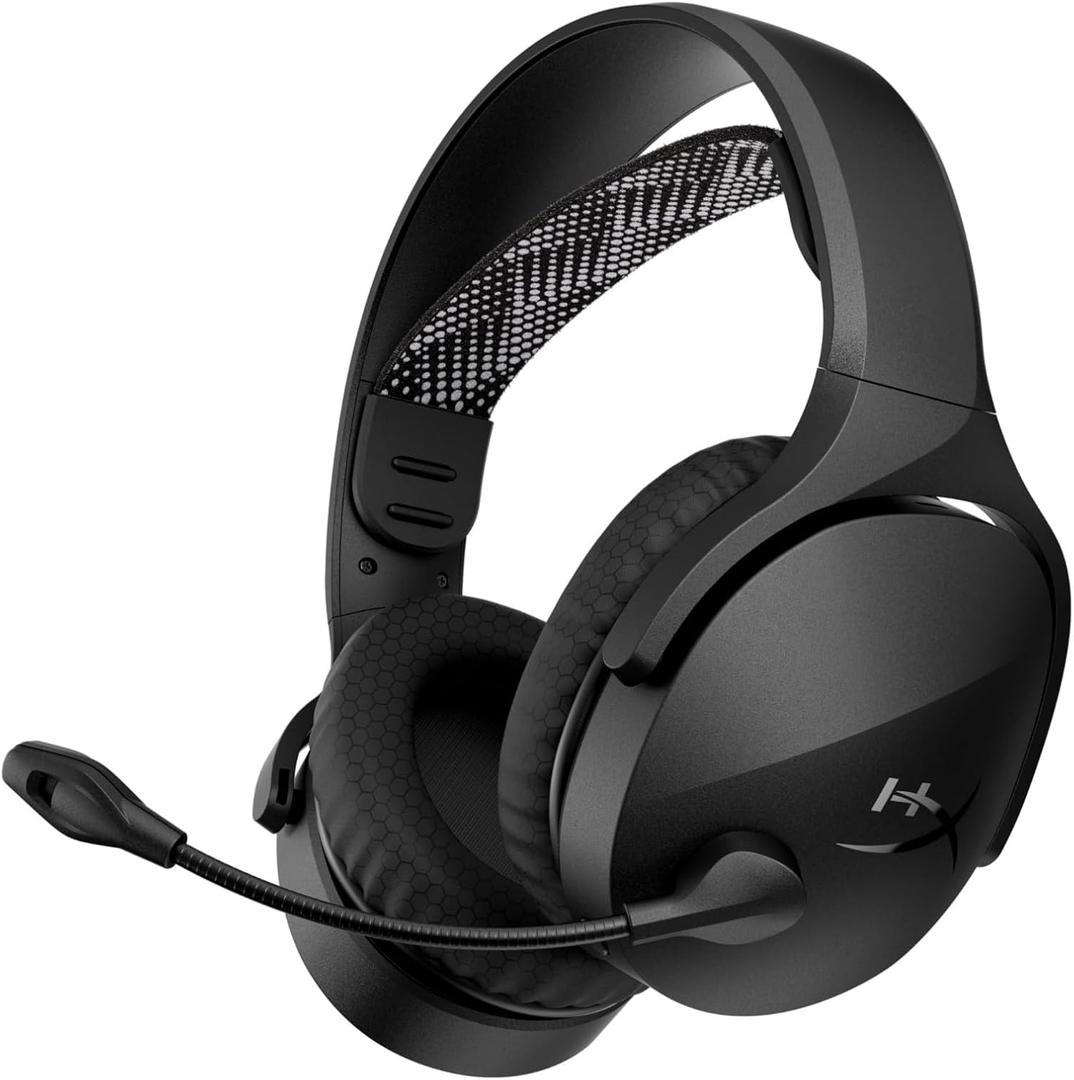 HyperX Cloud Jet Dual Wireless Gaming Headset, 2.4GHz dongle, Bluetooth 5.3, PC, PS5, Mobile, USB-A Black, Wireless