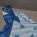 Kids Hooded Bath Towel, Boys Girls Shark Gifts Beach Towels, Toddler Hooded Towel, 30"X50" Cute Shark Towels, Poncho, Hooded Beach Towel for Kids Pool Bath Swim