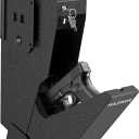 HOLEWOR Safe, Biometric Safe for Handgun Drop Down Pistol Safe Mounted Single Handgun Safe with Fingerprint, Passcode, Key Access for Nightstand, Desk, Bedside