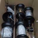 Beautyard Outdoor Solar Candles Lights Flickering Decorative Lantern Stake Lighting for Garden, Backyard, Lawn, Pathway, Patio Accessories and Decor ( Small 6 Pack , Black )