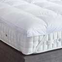 King Size Mattress Topper for Back Pain, Cooling Extra Thick Mattress Pad Cover, Plush Pillow Top Mattress Topper Overfilled with Down Alternative, King Size, White