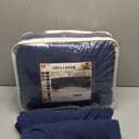 ALIECOM Waterproof Reclining Sectional Couch Covers for Reclining Sectional Stretch L Shaped Recliner Sofa Cover Washable Pet Dog Corner Sofa Slipcovers Protector (5 Seat and 1 Console, Navy Blue)